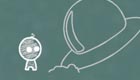 Chalkboard Alien 